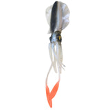 Maxbell Maxbell Squid Lure Long 15cm Trolling Lure Soft Lure for Salmon Saltwater Bass White Black