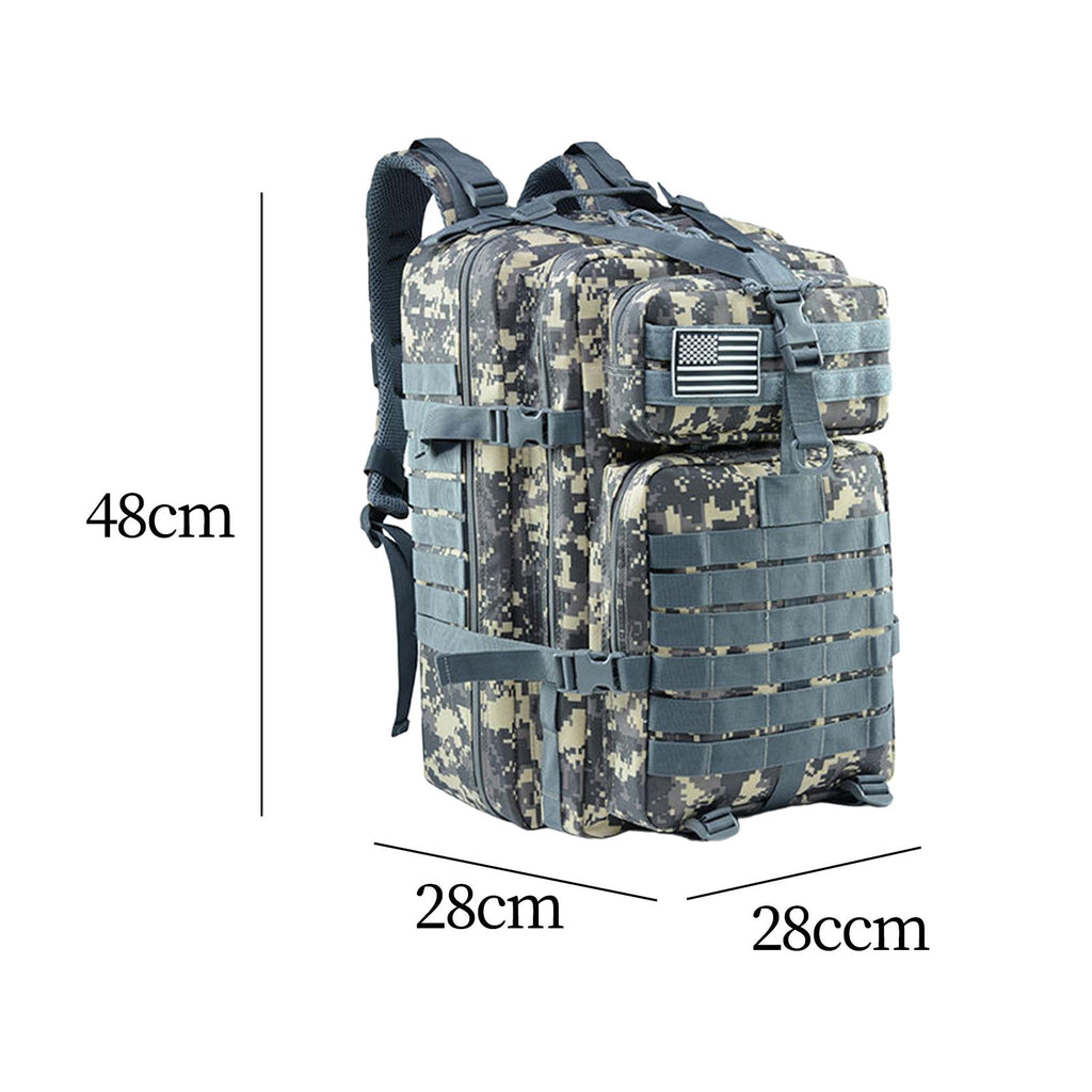 Maxbell Hiking Backpack Laptop Backpack Large Multipurpose Portable Camping Rucksack ACU