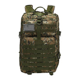 Maxbell Hiking Backpack Laptop Backpack Large Multipurpose Portable Camping Rucksack Dark Green