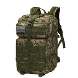 Maxbell Hiking Backpack Laptop Backpack Large Multipurpose Portable Camping Rucksack Dark Green