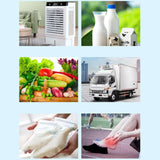 Maxbell Maxbell 6Pcs Ice Cooler Blocks Portable Ice Boards Ice Packs for Camping Home Family white 600ml