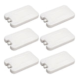 Maxbell Maxbell 6Pcs Ice Cooler Blocks Portable Ice Boards Ice Packs for Camping Home Family white 600ml