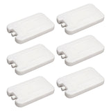 Maxbell Maxbell 6Pcs Ice Cooler Blocks Portable Ice Boards Ice Packs for Camping Home Family white 600ml