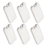 Maxbell Maxbell 6Pcs Ice Cooler Blocks Portable Ice Boards Ice Packs for Camping Home Family white 600ml