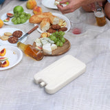 Maxbell Maxbell 6Pcs Ice Cooler Blocks Portable Ice Boards Ice Packs for Camping Home Family white 600ml