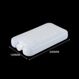 Maxbell Maxbell 6Pcs Ice Cooler Blocks Portable Ice Boards Ice Packs for Camping Home Family white 600ml