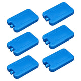 Maxbell Maxbell 6Pcs Ice Cooler Blocks Portable Ice Boards Ice Packs for Camping Home Family blue 600ml