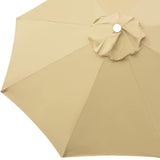 Maxbell Maxbell Umbrella Canopy Sturdy Portable Parasol Canopy for Balcony Outdoor Courtyard Khaki