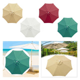 Maxbell Maxbell Umbrella Canopy Sturdy Portable Parasol Canopy for Balcony Outdoor Courtyard Khaki