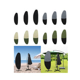 Maxbell Maxbell Parasol Cover Windproof Waterproof Umbrella Protector Cover for Outdoor Yard 205cmx57cmx48cm Black
