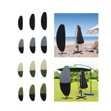 Maxbell Maxbell Parasol Cover Windproof Waterproof Umbrella Protector Cover for Outdoor Yard 205cmx57cmx48cm Black