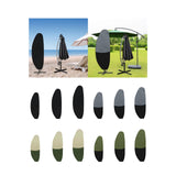Maxbell Maxbell Parasol Cover Windproof Waterproof Umbrella Protector Cover for Outdoor Yard 205cmx57cmx48cm Black