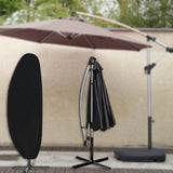 Maxbell Maxbell Parasol Cover Windproof Waterproof Umbrella Protector Cover for Outdoor Yard 205cmx57cmx48cm Black