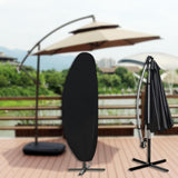 Maxbell Maxbell Parasol Cover Windproof Waterproof Umbrella Protector Cover for Outdoor Yard 265cmx50cmx70cm Black
