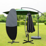 Maxbell Maxbell Parasol Cover Windproof Waterproof Umbrella Protector Cover for Outdoor Yard 265cmx50cmx70cm Black Gray