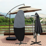 Maxbell Maxbell Parasol Cover Windproof Waterproof Umbrella Protector Cover for Outdoor Yard 265cmx50cmx70cm Black Gray