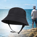 Maxbell Maxbell Sun Bucket Hat Sun Protection Comfortable Breathable Fashionable Fishing Cap Black