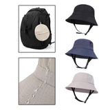 Maxbell Maxbell Sun Bucket Hat Sun Protection Comfortable Breathable Fashionable Fishing Cap Black