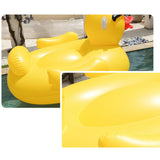 Maxbell Inflatable Duck Pool Float with Handles Lounge Raft for Adults Swimming Pool