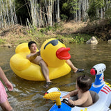 Maxbell Inflatable Duck Pool Float with Handles Lounge Raft for Adults Swimming Pool