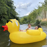 Maxbell Inflatable Duck Pool Float with Handles Lounge Raft for Adults Swimming Pool