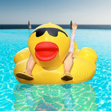 Maxbell Inflatable Duck Pool Float with Handles Lounge Raft for Adults Swimming Pool