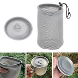 Maxbell Maxbell Titanium Cup Lid Lightweight Camping Pot Lid for Traveling Trekking Climbing XS