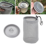 Maxbell Maxbell Titanium Cup Lid Lightweight Camping Pot Lid for Traveling Trekking Climbing XS