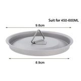 Maxbell Maxbell Titanium Cup Lid Lightweight Camping Pot Lid for Traveling Trekking Climbing L