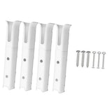 Maxbell Maxbell 4Pcs Fishing Rod Holder Side Mount Organizer Stand for Marine Yacht Boats RV White