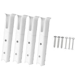 Maxbell Maxbell 4Pcs Fishing Rod Holder Side Mount Organizer Stand for Marine Yacht Boats RV White