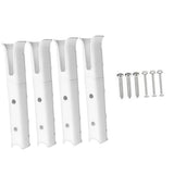 Maxbell Maxbell 4Pcs Fishing Rod Holder Side Mount Organizer Stand for Marine Yacht Boats RV White
