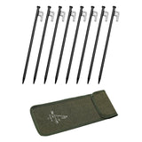 Maxbell Maxbell 8x Tent Stakes Stable Steel Metal Stakes for Ground for Trip Picnic Camping Length 30cm