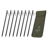 Maxbell Maxbell 8x Tent Stakes Stable Steel Metal Stakes for Ground for Trip Picnic Camping Length 30cm