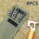 Maxbell Maxbell 8x Tent Stakes Stable Steel Metal Stakes for Ground for Trip Picnic Camping Length 30cm
