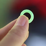 Maxbell 100 Pieces Tent Stake Rings Tent Nail Rings for Mountaineering Night Fishing