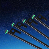 Maxbell 100 Pieces Tent Stake Rings Tent Nail Rings for Mountaineering Night Fishing