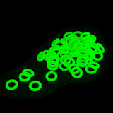 Maxbell 100 Pieces Tent Stake Rings Tent Nail Rings for Mountaineering Night Fishing
