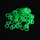 Maxbell 100 Pieces Tent Stake Rings Tent Nail Rings for Mountaineering Night Fishing