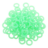 Maxbell 100 Pieces Tent Stake Rings Tent Nail Rings for Mountaineering Night Fishing