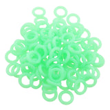 Maxbell 100 Pieces Tent Stake Rings Tent Nail Rings for Mountaineering Night Fishing