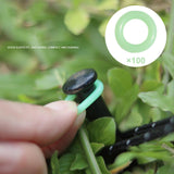 Maxbell 100 Pieces Tent Stake Rings Tent Nail Rings for Mountaineering Night Fishing