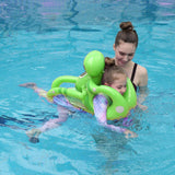 Maxbell Kids Inflatable Swim Vest Swim Trainer Jacket for Kayak Fishing Water Sports Green