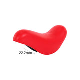 Maxbell Maxbell Kids Bicycle Saddle PU Leather Bike Replacement Saddle for Most Kid Bicycles Red