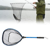 Maxbell Maxbell Fishing Net Telescopic Handle Portable Fishing Tool for Butterfly Bass Crabs 1 Section Blue