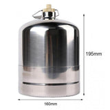 Maxbell Maxbell Stainless Steel Gas Bottle Inflatable Empty Refillable for Hiking Fishing