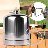 Maxbell Maxbell Stainless Steel Gas Bottle Inflatable Empty Refillable for Hiking Fishing