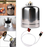Maxbell Maxbell Stainless Steel Gas Bottle Inflatable Empty Refillable for Hiking Fishing