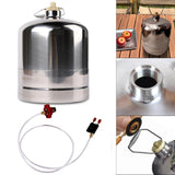 Maxbell Maxbell Stainless Steel Gas Bottle Inflatable Empty Refillable for Hiking Fishing