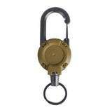 Maxbell Maxbell Retractable Keychain ID Badge Holder Keyring for Backpacking Fishing Outdoor Khaki